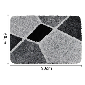 Minimalist Design Cotton <strong>Bath</strong> <strong>Rug</strong> <strong>Set</strong> Water Absorbing Anti-Slip Baby <strong>Bath</strong> Mat for the Bathroom - Product Image 6