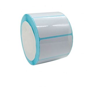 Étiquette de code-barres personnalisée en usine, taille 60*40, vierge, thermique directe, pour entrepôt, avec code QR et code-barres UPC, en rouleau - Product Image 2