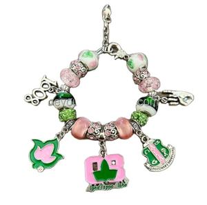 Bellissimo braccialetto associazione ragazze greco foglia d'acero gioielli di fascino digitale - Product Image 1