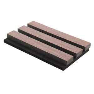 แผ่นอะคูสติกดีไซน์ทันสมัย วัสดุ MDF ปลอดภัย เหมาะสำหรับตกแต่งผนังห้องนอน โรงแรม ห้องนั่งเล่น ลายไม้สลัก - Product Image 4