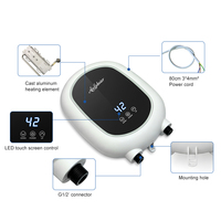 Chauffe-eau instantané électrique sans réservoir pour cuisine et maison, à commande tactile, 220V 5500W, pour installation sous comptoir, petit modèle, type Geyser