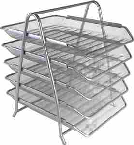 ถาดใส่เอกสารโลหะ 5 ชั้น แบบซ้อนได้ สำหรับจัดเก็บเอกสาร - Product Image 5