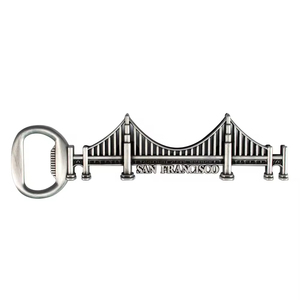 Personalizado <span class=keywords><strong>San</strong></span> <span class=keywords><strong>Francisco</strong></span> Golden Gate Bridge 3D Metal Tourist Souvenirs Nevera Imán Abrebotellas - Product Image 6