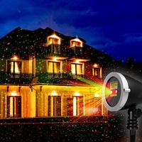 Weihnachts rot grünes Laserlicht mit Gehäuse aus Aluminium legierung und drahtloser Fernbedienung für die Dekoration des Hausgartens