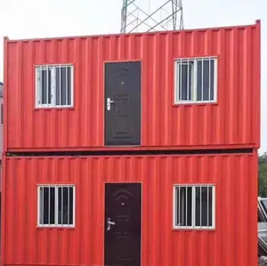 Quick Installation 20ft 40ft Folding Prefab Container Houses Foldable Container Prefab Tiny Homes Site Office