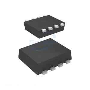Electronic Circuit Components Transistors 8-SMD, Flat Leads EMH2412-TL-H Authorized Distributor - Product Image 1