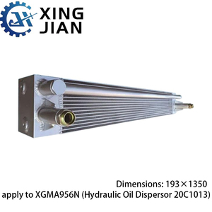 חלקי חילוף למערכת תמסורת של מעמיס גלגלים, רדיאטור תואם ל-<span class=keywords><strong>XGMA</strong></span> 956N (צלעות/צינורות/רצועות אלומיניום-נחושת) 220*1350 מ\\\"מ - Product Image 6