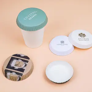 Hotel Disposable Cup Lids Cover Custom Coffee Tea Drinks Paper Cup Lids Wholesale Recyclable Paper Coffee Cups Lid Covers