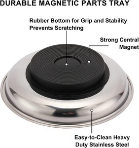 ถาดรองชามชิ้นส่วนแม่เหล็กทรงกลมอุปกรณ์จัดระเบียบเครื่องมือ - Product Image 6