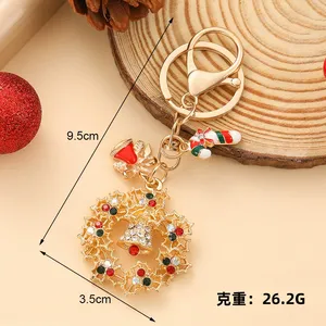 Porte-clés créatif Sapin de Noël et Chaussures Cadeau de Noël, Pendentif de sac en alliage, Petit cadeau de la série Noël - Product Image 3