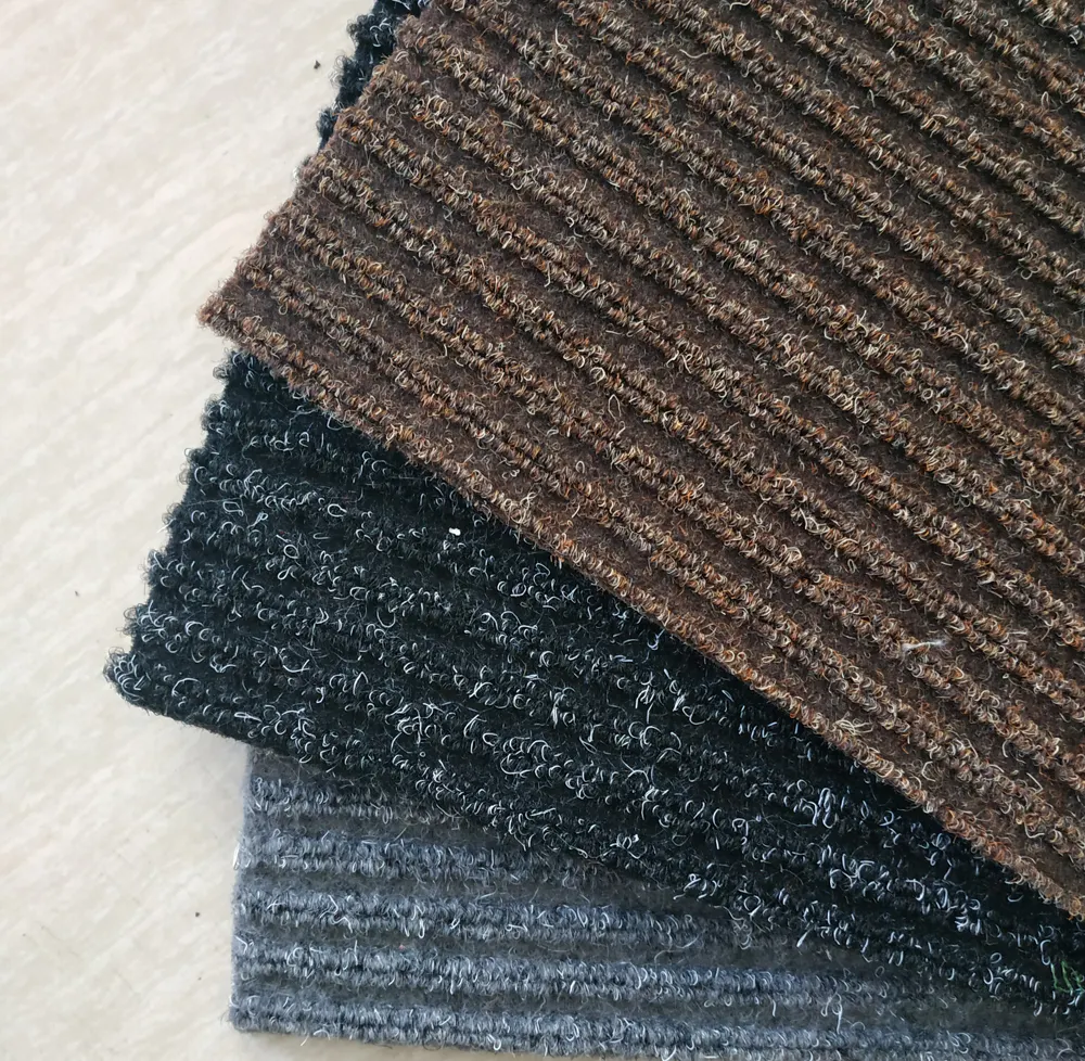 Gelfoam backing non-woven gold washing carpet mat with heavy duty dual rib