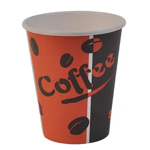 PE покрынный бумажный стаканчик изготовленный на заказ логотип компании кофе торговый поставщик чашки