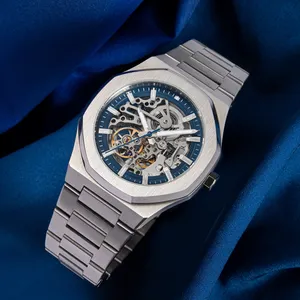 Reloj कस्टम लोगो स्टेनलेस स्टील के मामले यांत्रिक सीगल स्वचालित लक्जरी निविड़ अंधकार फैशन घड़ी पुरुषों के लिए थोक