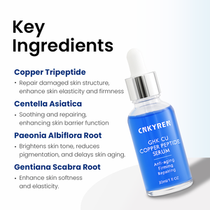 नीले तांबे का पेप्टाइड घक-क्यूम सीरम चेहरे का उपचार सीरा-विरोधी झुर्रियों वाली त्वचा देखभाल - Product Image 2