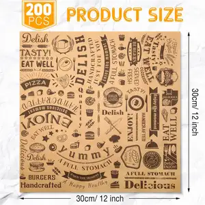 Food Wrapping Paper Eco Friendly High Quality Greaseproof Paper Sandwich Paper