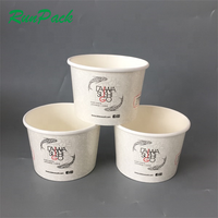 Paquet de variétés Gobelets à soupe en papier de 16oz et 8oz Bol à soupe jetable de qualité alimentaire