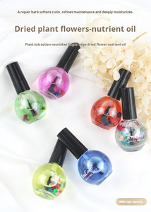 Aceite Nutritivo Anti-Piel Muerta y Protector de Espinas para Bordes de Uñas, Solución para Pintar Uñas con Flores Secas - Product Image 6