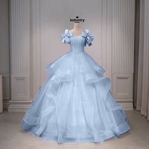 Abito da <span class=keywords><strong>sposa</strong></span> europeo americano 2025 transfrontaliero abito da <span class=keywords><strong>sposa</strong></span> per spose taglie forti per la Performance dei sogni di Amazon abito gonfio colorato - Product Image 6