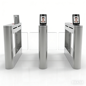 304ss Qr Code lecteur contrôle d'accès Rfid tourniquet électronique rabat balançoire barrière tourniquet porte prix avec reconnaissance faciale - Product Image 4