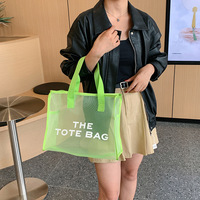 Bolsa de compras de malla con logotipo personalizado, material respetuoso con el medio ambiente, adecuado para compras diarias, transportes de comestibles y visitas al mercado