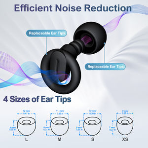 Bouchons d'oreilles personnalisés anti-bruit pour le sommeil, protection auditive, accessoires pour festivals, bouchons d'oreilles souples en silicone, bouchons d'oreilles tunnel - Product Image 3