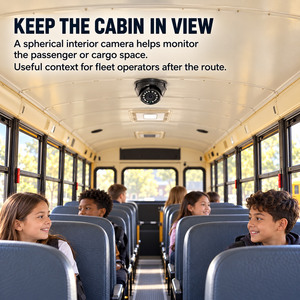 Système de caméra de recul pour <span class=keywords><strong>camion</strong></span> à 4 ou 8 canaux avec moniteur à écran partagé, DVR mobile pour flotte de bus scolaires, caméra latérale arrière de cabine IP69K - Product Image 5