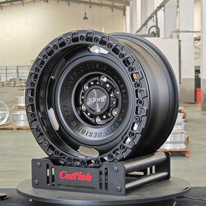 جنوط KBKB مخصصة للطرق الوعرة، شديدة التحمل بتقنية Beadlock، مقاسات 16، 17، 18، 20 بوصة، جنوط مطروقة لسيارات الدفع الرباعي 4x4 مثل RAM 1500 TRX، وBronco، والشاحنات الصغيرة - Product Image 4