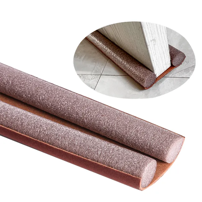 Customizable PU leather foldable Flexible Guard Sealer Stopper Weatherstrip Wind Dust Door Bottom Sealing Strip Wholesale price