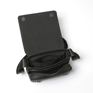 高品质新款男士斜挎包复古风格翻盖邮差信使复古日本小肩包 - Product Image 3