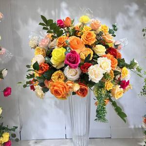 SPR mode fête de mariage anniversaire bébé douche hôtel <span class=keywords><strong>maison</strong></span> fleur boules événement Table pièce maîtresse fleur artificielle pour la décoration - Product Image 1