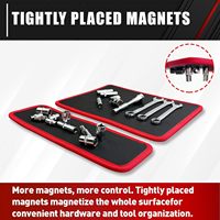 Support magnétique flexible pour outils, pour boulons, vis, clés, plateau magnétique pliable et outil de ramassage magnétique télescopique
