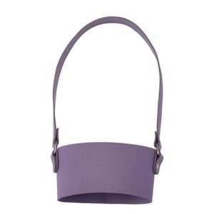 Porte-gobelet isotherme classique en cuir PU personnalisé, résistant à la chaleur, écologique, avec bandoulière pour - Product Image 3