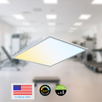 En stock aux États-Unis, en UE et au Canada, panneau lumineux LED pour plafonds réglables 2FTX2FT 40W 72W 3000K 6500K 5Wattage 5CCT 60X60CM