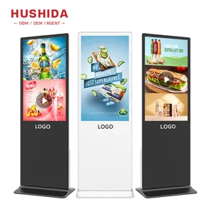 Đứng miễn phí 55 inch tương tác kỹ thuật số biển hiển thị Totem Full HD màn hình 1080P kỹ thuật số kiosk màn hình cảm ứng