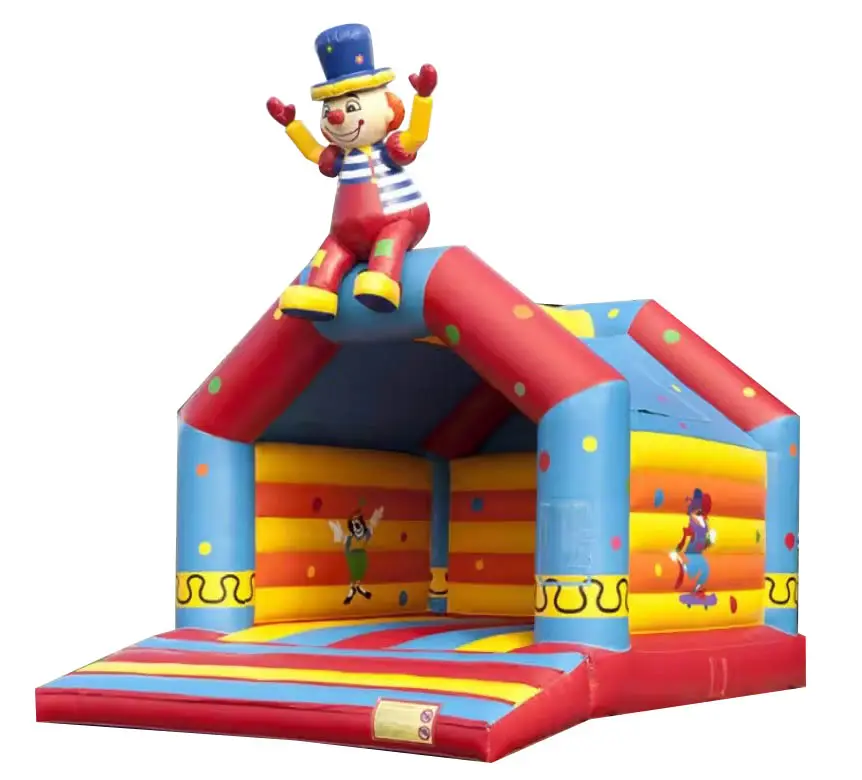 Vui Inflatable chú hề nhà bị trả lại, chú hề chủ đề lâu đài bouncy với Slide combo, Inflatable chú hề nhảy Bouncer để bán