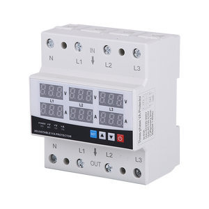 Protettore <span class=keywords><strong>di</strong></span> <span class=keywords><strong>Tensione</strong></span> Auto-riarmante 220V 100A Trifase, Limitatore <span class=keywords><strong>di</strong></span> Corrente AC Regolabile con 6 Display - Product Image 1