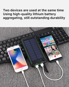 Banco <span class=keywords><strong>de</strong></span> energía portátil Solar <span class=keywords><strong>de</strong></span> gran capacidad <span class=keywords><strong>de</strong></span> 20000mAh, linterna ligera para viajes al aire libre, Banco <span class=keywords><strong>de</strong></span> energía para batería Xiaomi Huawei <span class=keywords><strong>IPhone</strong></span> - Product Image 4