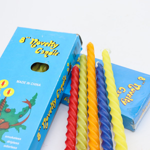 Spiral Taper Candles Colorful Long Rod Candle Wedding Dinner Decoration Saudi Thread Candles Wholesale - Product Image 1