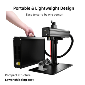 Nouvelle machine de marquage laser à fibre KindleLaser - Configuration mini CNC à refroidissement par air haute vitesse, facile à utiliser, prend <span class=keywords><strong>en</strong></span> charge les formats BMP/<span class=keywords><strong>JPG</strong></span>/PLT - Product Image 1