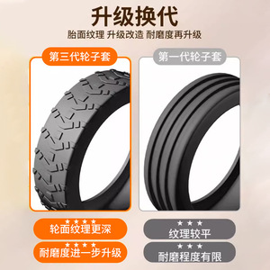Silent Wheel Rubber Rings For <b>Suitcases</b> Universal Trolley Case Baby Luggage Protective Covers Solid Pattern Modern Simple Style - Product Image 4
