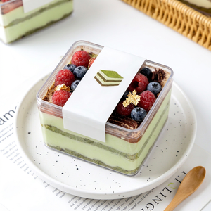 Wholesale Customized Transparent Tiramisu Dessert Round <b>Clear</b> PET Plastic Cake Container Pastry Packaging <b>Box</b> <b>with</b> <b>Lid</b> - Product Image 1