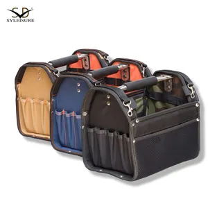 टिकाऊ ऑक्सफोर्ड उपकरण बॉक्स बैग बिजली मिस्त्री उपकरण बैग भारी कर्तव्य बेल्ट उपकरण बैग