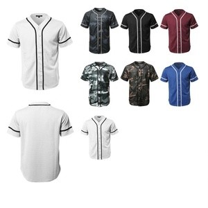 Camiseta Deportiva PIHA SPORTS para Hombre, Diseño Personalizado con Estampado por Sublimación, Rayas de Béisbol, Abertura Lateral, Poliéster/Algodón, con Botones - Product Image 4
