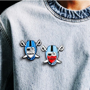 Pin de sombrero de metal personalizado con logo, diseño de béisbol, para mujer, con esmalte duro y blando, magnético, para el pelo, tipo Pathfinder - Product Image 3