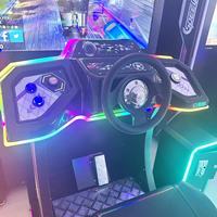 Simulateur de course dynamique à 2 joueurs, machine de jeu d'arcade, jeu de conduite automobile à écran HD à monnayeur pour parc d'attractions
