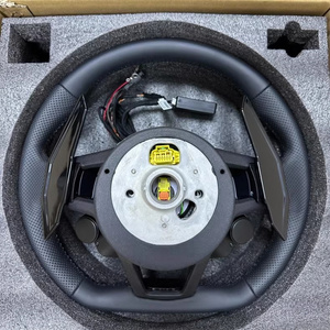 Volante Deportivo de Cuero para Automóvil, Compatible con Modelos <span class=keywords><strong>Audi</strong></span> A3 <span class=keywords><strong>A4</strong></span> A5 A6 A7 A8 S3 S4 S5 S6 S7 S8 Q3 Q5 Q7 Q8 RS3 RS4 RS5 RS R8 - Product Image 6