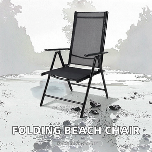 Chaise <span class=keywords><strong>de</strong></span> jardin pliable légère et portable, confortable, en tissu Oxford, siège <span class=keywords><strong>de</strong></span> relaxation en métal, utilisation en plein air, camping, <span class=keywords><strong>plage</strong></span>, moderne - Product Image 2