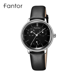 Fantor 1008 Orologio <span class=keywords><strong>di</strong></span> Lusso da Donna <span class=keywords><strong>di</strong></span> Alta Gamma Cronografo al Quarzo Elegante con Cinturino in Vera Pelle Orologio da Polso Femminile - Product Image 4