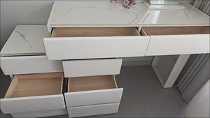Value <b>Dressing</b> <b>Table</b> with Ambient Light Partitioned <b>Storage</b> Small-Space Suitable Vanity Desk Bedroom Practical Vanity - Product Image 6