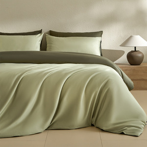 Copripiumino casa in cotone grigio copripiumino federa con letto attrezzato <span class=keywords><strong>per</strong></span> letti King Queen-tessuto Technics biancheria da letto doppia - Product Image 1